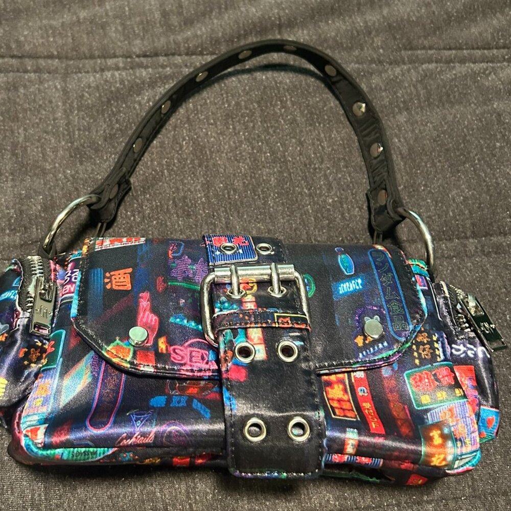 Current Mood x Dolls Kill Tokyo City Neon Lights bag